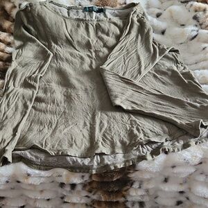 Lauren Ralph Lauren Olive Green Long Sleeve T-shirt